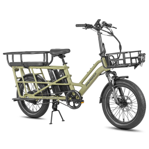 FAFREES FF20 CUV Bicicleta Elétrica - Motor 250W Bateria 48V24Ah 20 Polegadas Pneu Travões Disco Hidráulicos - Verde