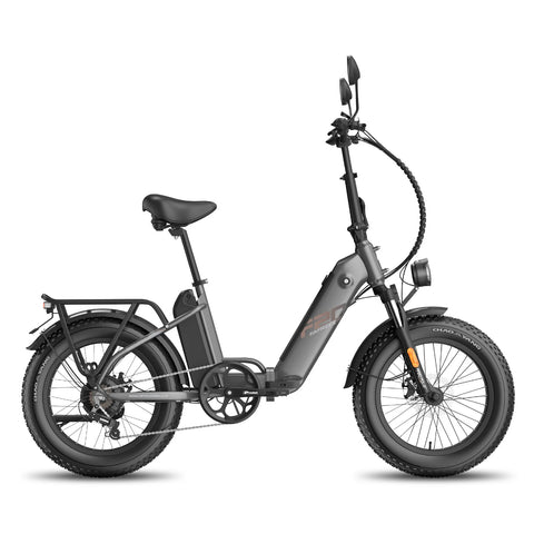 E-bike FAFREES FF20 Polar - Motor 500W Bateria 48V 13.4AH*2 Pneus De 20 Polegadas Freios a Disco Mecânicos - Preta