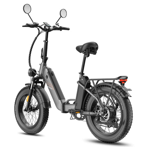 E-bike FAFREES FF20 Polar - Motor 500W Bateria 48V 13.4AH*2 Pneus De 20 Polegadas Freios a Disco Mecânicos - Preta