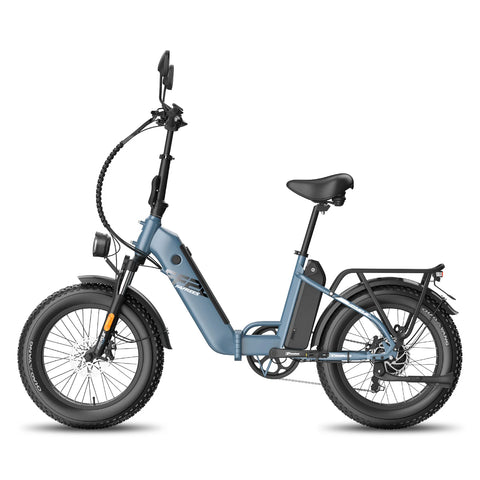 Bicicleta Elétrica FAFREES FF20 Polar - Motor 500W Bateria 48V24Ah Pneus De 20 Polegadas Travões De Disco Mecânicos - Azul