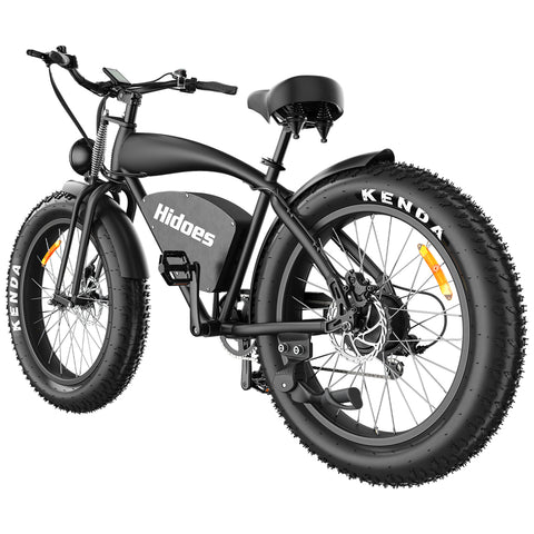 Bicicleta Elétrica Hidoes HD-B3 - Motor 1200W Bateria 48V18.2AH Rodas de 26" Travão de Disco a óleo - Preto