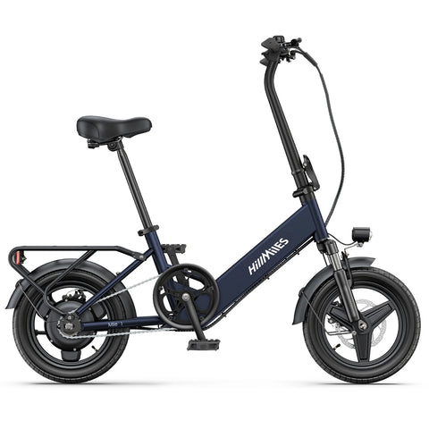 Bicicleta Elétrica HillMiles Mile 1 - Motor 250W Bateria 36V10.4AH Pneus De 14 Polegadas Travões De Disco Mecânicos - Azul