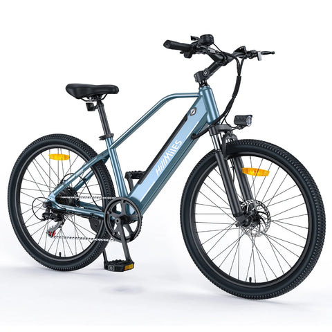Bicicleta Elétrica HillMiles MileTrail 1 - Motor 350W Bateria 36V13AH Pneus De 26 Polegadas Travão De Disco De óleo - Azul