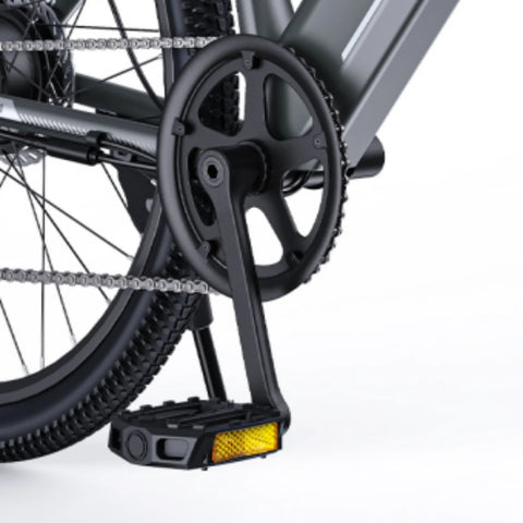 Bicicleta Elétrica HillMiles MileTrail 1 - Motor 350W Bateria 36V13AH Pneus De 26 Polegadas Travão De Disco De óleo - Azul