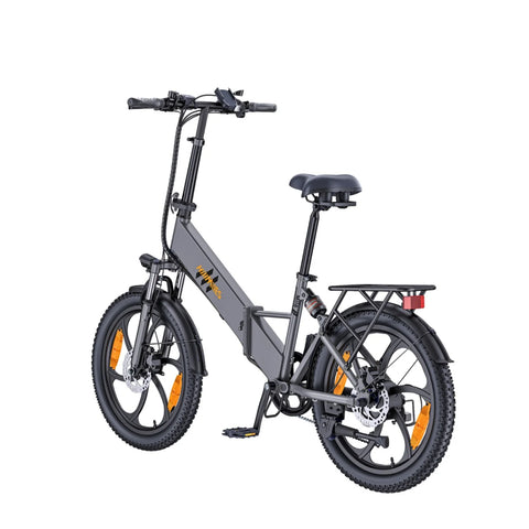 Bicicleta elétrica HillMiles Mile 2 - Motor 350W Bateria 36V13Ah Rodas  20 polegadas Travões Hidráulicos Duplos - Cinza