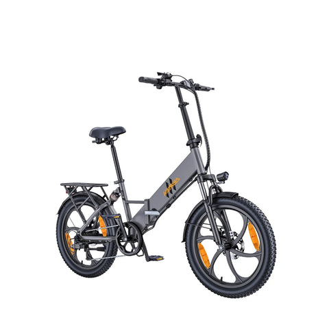 Bicicleta elétrica HillMiles Mile 2 - Motor 350W Bateria 36V13Ah Rodas  20 polegadas Travões Hidráulicos Duplos - Cinza