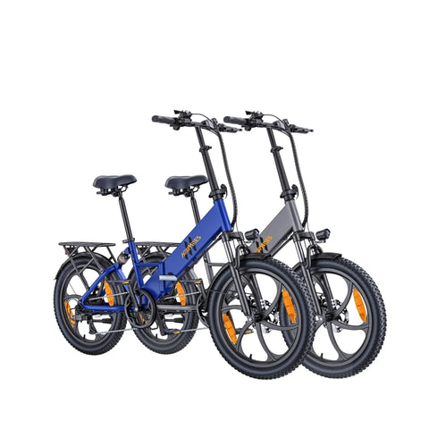 Bicicleta elétrica HillMiles Mile 2 - Motor 350W Bateria 36V13Ah Rodas  20 polegadas Travões Hidráulicos Duplos - Cinza