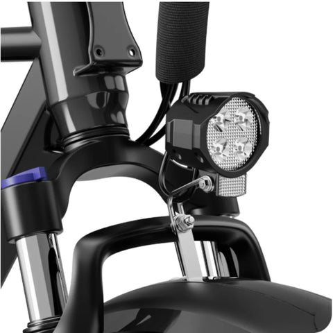 Bicicleta Elétrica JASION RetroVolt - Motor 500W 48V12.5AH Pneus De 20 Polegadas Travões Mecânicos - Cinza