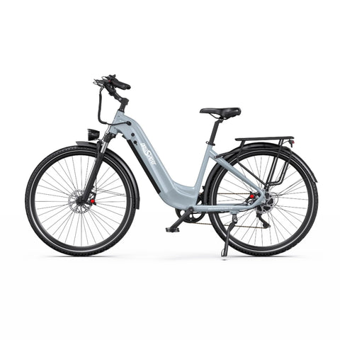 Bicicleta Elétrica ONESPORT OT05 PRO - Motor 250W Bateria 36V22.5AH Pneus De 28 Polegadas Travões Disco - Cinza