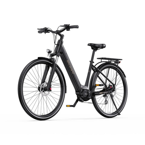 ONESPORT OT07 Bicicleta Elétrica – Motor 250W Bateria 36V14AH Pneus 27.5 Polegadas Freios a Disco Hidráulicos – Preto