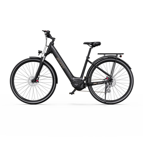 ONESPORT OT07 Bicicleta Elétrica – Motor 250W Bateria 36V14AH Pneus 27.5 Polegadas Freios a Disco Hidráulicos – Preto