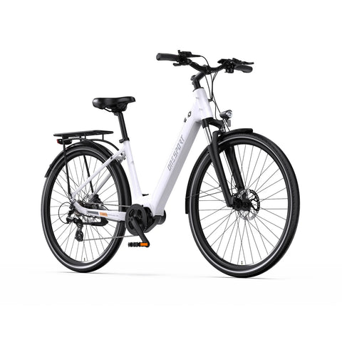 ONESPORT OT07 Bicicleta Elétrica – Motor 250W Bateria 36V14AH Pneus 27.5 Polegadas Freios a Disco Hidráulicos – Branca