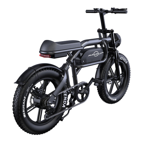 PHNHOLUN C8 IT Bicicleta Elétrica - Motor 1000W Bateria 48V20AH Rodas de 20 Polegadas Travão a Disco - Preto