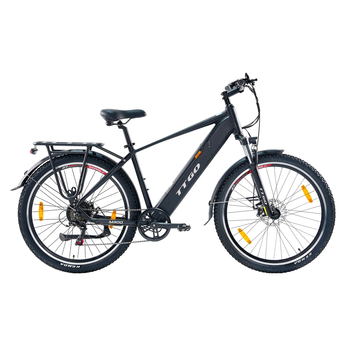 Bicicleta Elétrica  TTGO M300 - Motor 250W Bateria 36V20AH Rodas de 27,5 Polegadas Travão de Disco - Preto