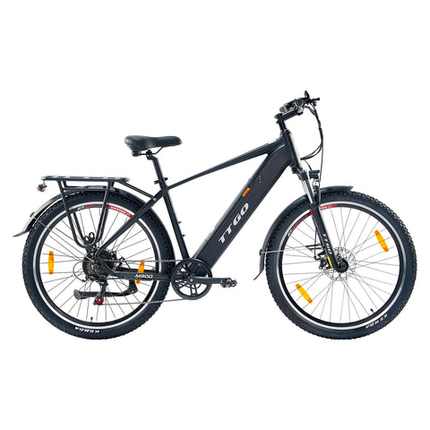 Bicicleta Elétrica  TTGO M300 - Motor 250W Bateria 36V20AH Rodas de 27,5 Polegadas Travão de Disco - Preto