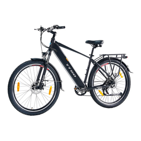 Bicicleta Elétrica  TTGO M300 - Motor 250W Bateria 36V20AH Rodas de 27,5 Polegadas Travão de Disco - Preto