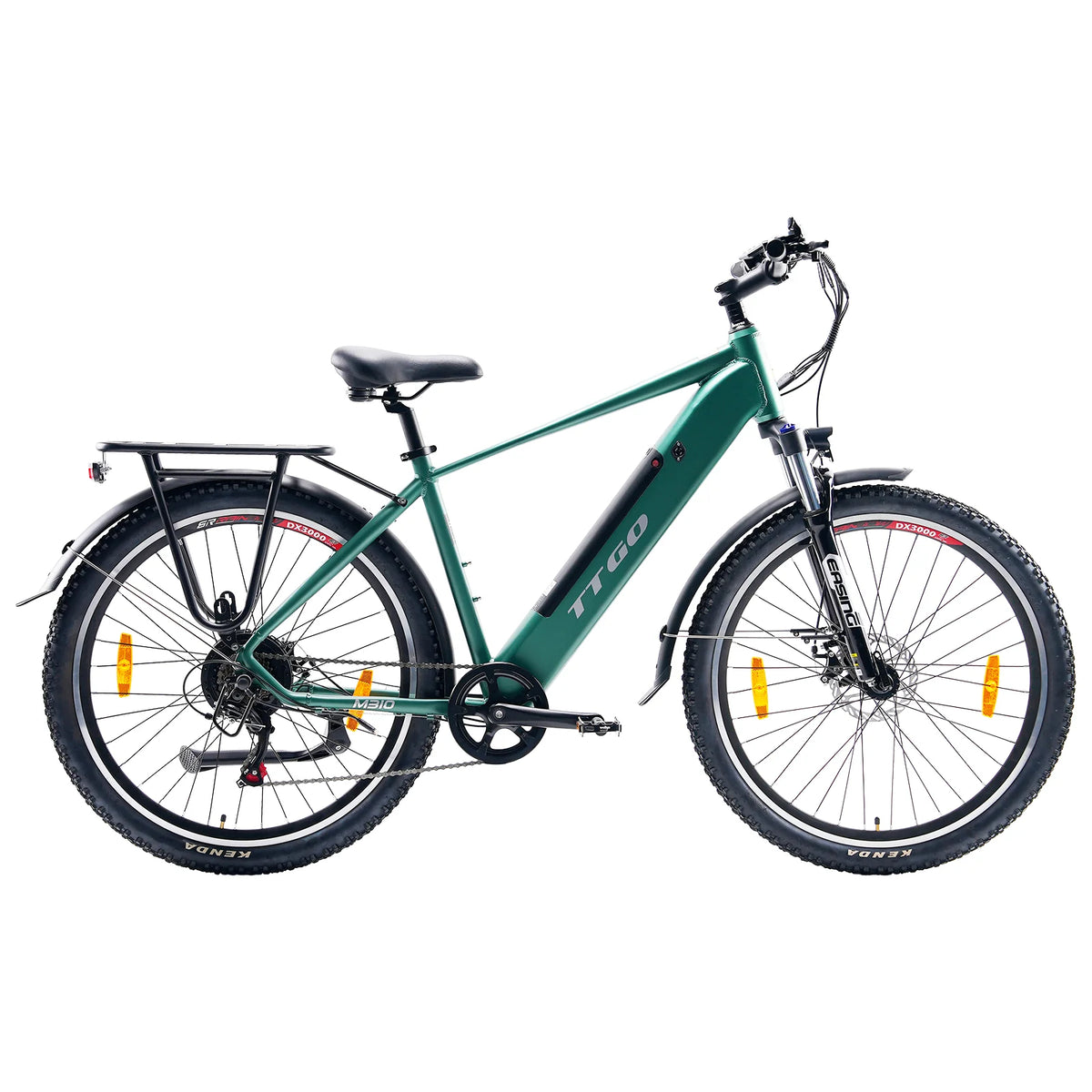 Bicicleta Elétrica TTGO M310 - Motor 500W Bateria 48V15AH Rodas de 27,5" Polegadas Travão de Disco - Verde