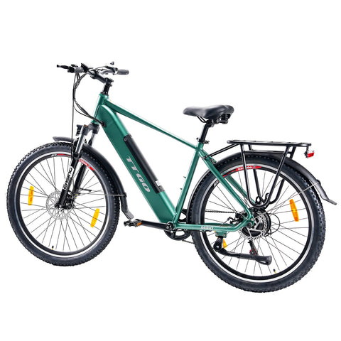 Bicicleta Elétrica TTGO M310 - Motor 500W Bateria 48V15AH Rodas de 27,5" Polegadas Travão de Disco - Verde