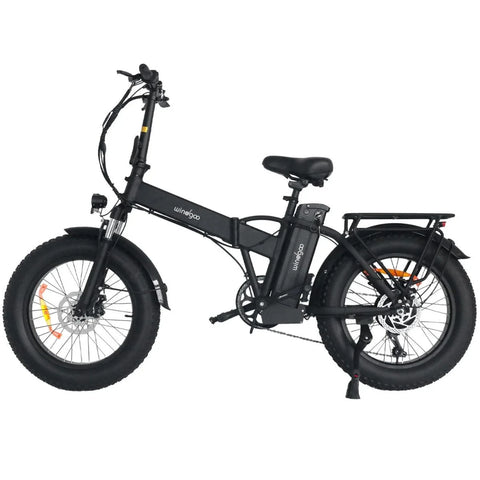 Windgoo F21 Pro Bicicleta Elétrica - Motor 250W Bateria 48V 12.5Ah 20x4.0 Polegadas Pneus - Preta