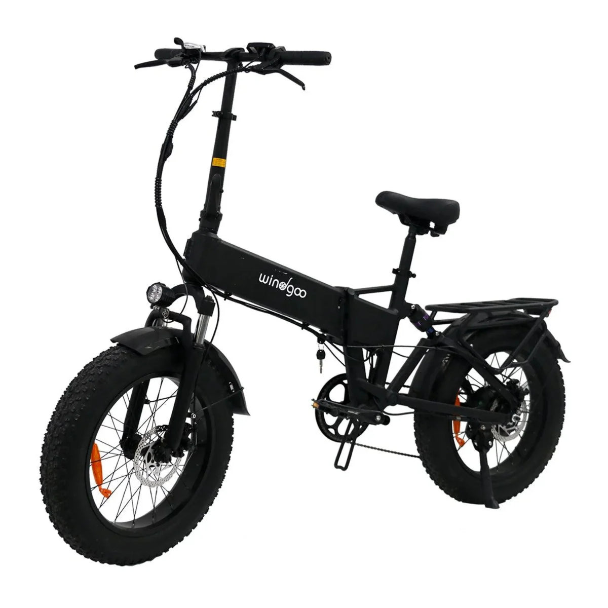 Windgoo F22 Pro Dobrável E-Bike - Motor 250W Bateria 48V 12.5Ah 20x4.0 Polegadas Pneus - Preta