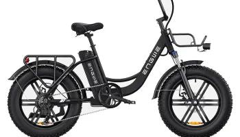 Bicicleta Elétrica ENGWE L20 | 250W | Autonomia 60KM | Cor Laranja e Preta