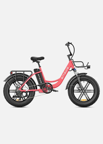 Bicicleta Elétrica ENGWE L20 | 250W | Autonomia 60KM | Cor Rosa