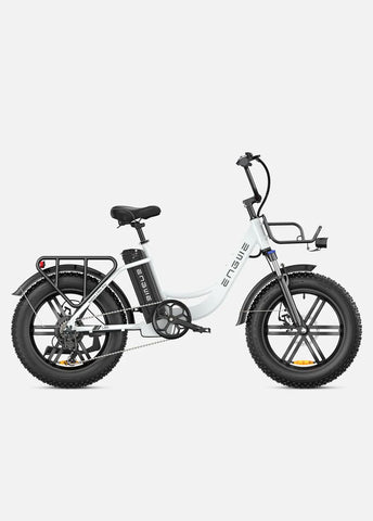 Bicicleta Elétrica ENGWE L20 | 250W | Autonomia 60KM | Cor Branca
