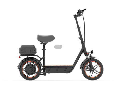 Trotinete Elétrica Kukirin C1 Pro - 500W 1200WH 100KM de Autonomia Plegável Segurança Completa-Preto