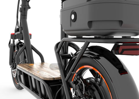 Trotinete Elétrica Kukirin C1 Pro - 500W 1200WH 100KM de Autonomia Plegável Segurança Completa-Preto