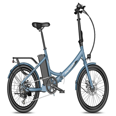 Bicicleta Elétrica FAFREES F20 Light - 250W 522WH 60KM Autonomia - Cinza azul