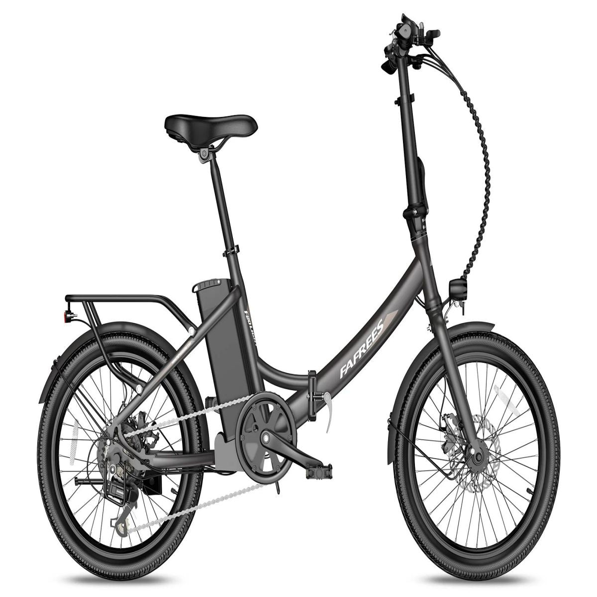 Bicicleta Elétrica FAFREES F20 Light - 250W 522WH 60KM Autonomia - Arma preta