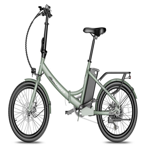 Bicicleta Elétrica FAFREES F20 Light - 250W 522WH 60KM Autonomia - Verde escuro