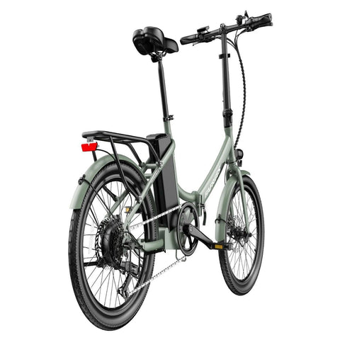 Bicicleta Elétrica FAFREES F20 Light - 250W 522WH 60KM Autonomia - Verde escuro
