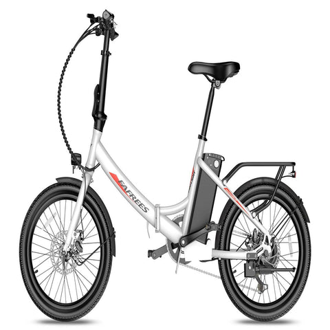 Bicicleta Elétrica FAFREES F20 Light - 250W, 522WH, 60KM Autonomia - Branco
