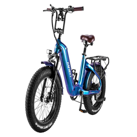 FAFREES F20 Master - Bicicleta Elétrica 500W 1080WH 110KM Autonomia - Aurora Azul
