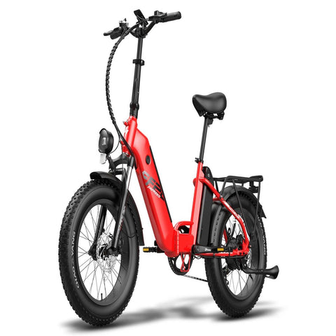 FAFREES FF20 Polar Bicicleta Elétrica - 500W Autonomia 110KM Travões de Disco - Vermelho