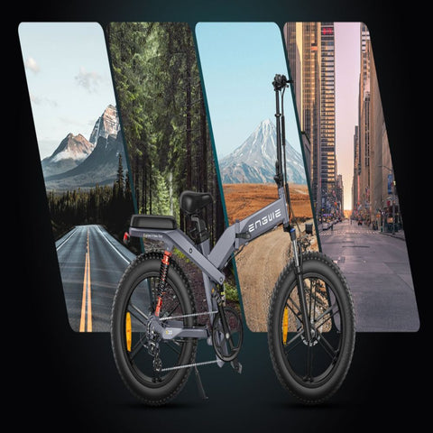 Bicicleta Elétrica ENGWE X20 - Motor 750W Bateria 691.2WH Autonomia 64KM - Cinza