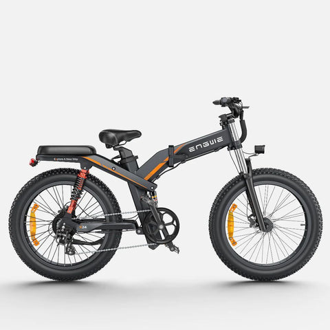 Bicicleta Elétrica ENGWE X24 - Motor 1000W Bateria 921.6WH Autonomia 64KM - Preto