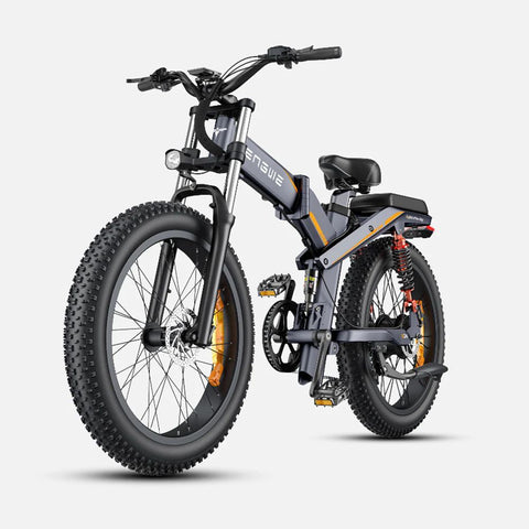 Bicicleta Elétrica ENGWE X24 - Motor 1000W Bateria 921.6WH Autonomia 64KM - Cinza