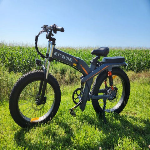 Bicicleta Elétrica ENGWE X24 - Motor 1000W Bateria 921.6WH Autonomia 64KM - Cinza