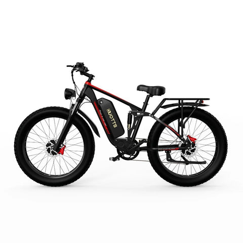 Bicicleta Elétrica Duotts S26 - Potência 750W*2 Bateria960WH Autonomia 60KM - Preto