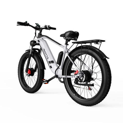 Duotts F26 Bicicletas Elétricas - Motores 750W*2 Bateria 840WH Autonomia 50KM Prateado-branco