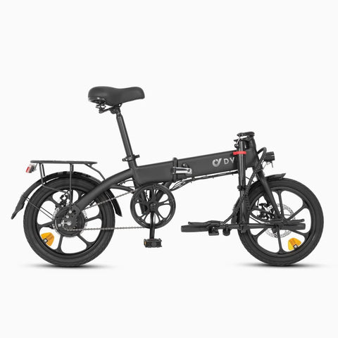 DYU A1F PRO Bicicleta Elétrica - Potência 250W Bateria 36V7.5Ah Autonomia 30KM Freio a Disco - Preto