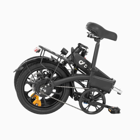 DYU A1F PRO Bicicleta Elétrica - Potência 250W Bateria 36V7.5Ah Autonomia 30KM Freio a Disco - Preto