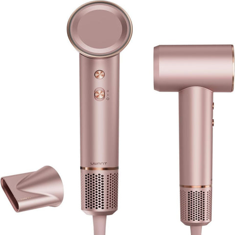 Secador de Cabelo UWANT-H100 - Potência 1500W Fluxo de Ar 66m/s Automático Frio e Quente - Rosa
