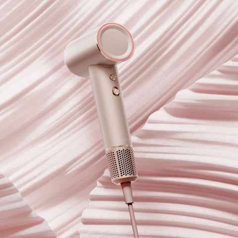 Secador de Cabelo UWANT-H100 - Potência 1500W Fluxo de Ar 66m/s Automático Frio e Quente - Rosa