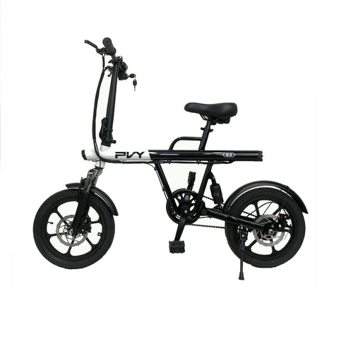 Bicicleta Elétrica PVY S2 - Potência 250W Bateria 36V7.5AH Autonomia 60KM Freios a Disco Mecânicos - Preto e branco