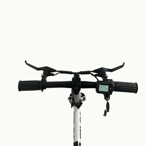 Bicicleta Elétrica PVY S2 - Potência 250W Bateria 36V7.5AH Autonomia 60KM Freios a Disco Mecânicos - Preto e branco