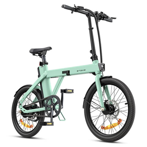 Bicicleta Elétrica ENGWE P20 - Pneus De 20 Polegadas Potência 250W Bateria 36V9.6Ah 100KM Autonomia - Verde