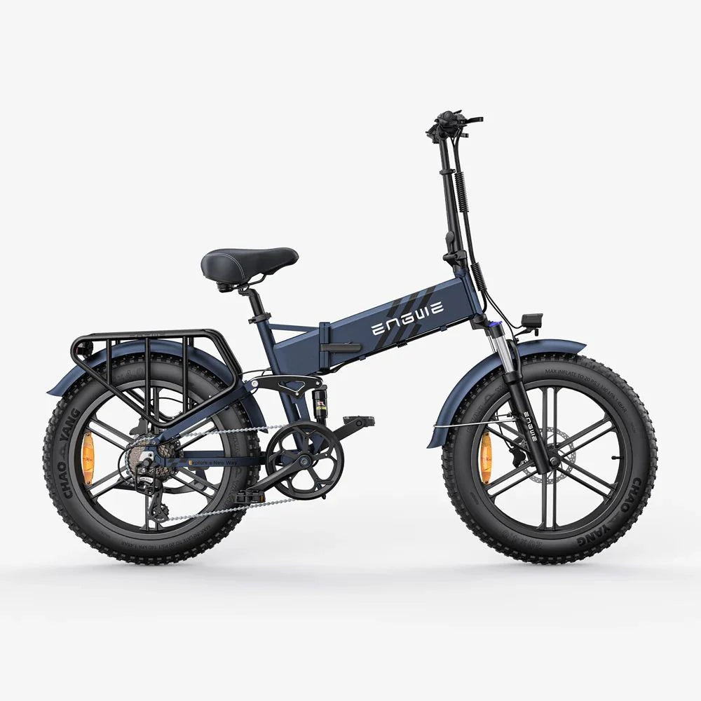 Bicicleta Elétrica Engwe Engine Pro 2.0 - Pneus De 20 Polegadas Potência 750W Bateria 52V16Ah 110KM Autonomia - Azul